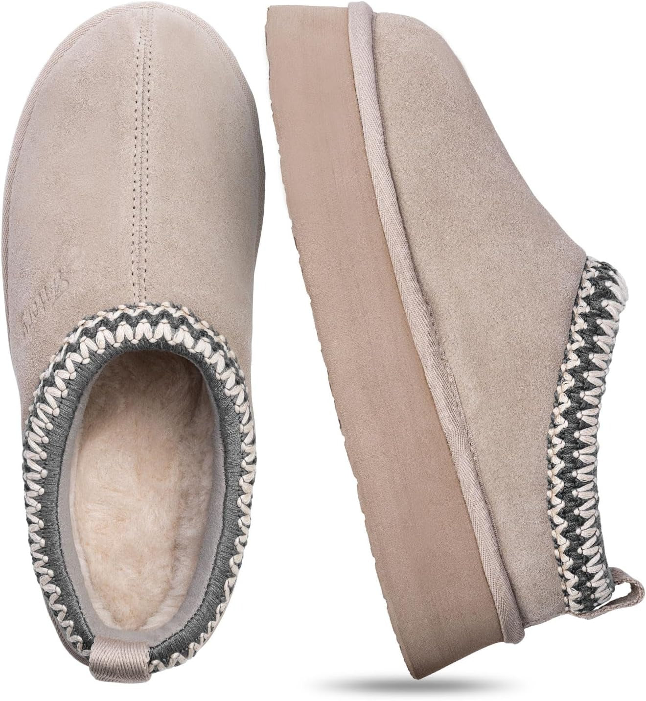 Merraci™ Pantuflas Plataforma de Invierno – Suela Antideslizante y Forro Acolchado de Felpa