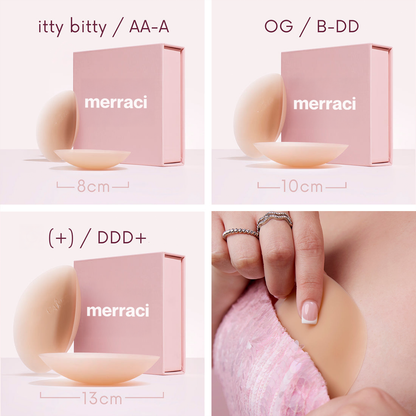 Merraci™ Grippy Nipple Covers - Non-Adhesive Seamless Circles
