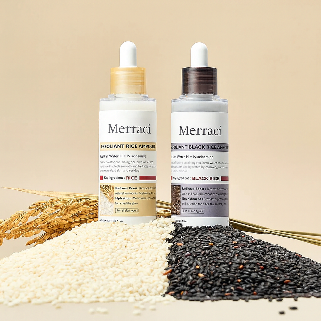 Merraci™ Rice Ampoule – Gentle Exfoliation & Radiant Skin