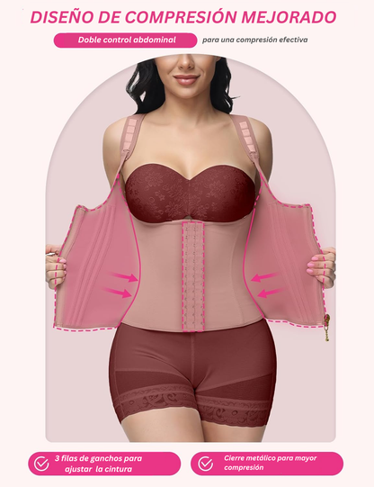 Merraci™ Faja Shapewear with Double Waistband – Abdominal Control and Waist Sculpting