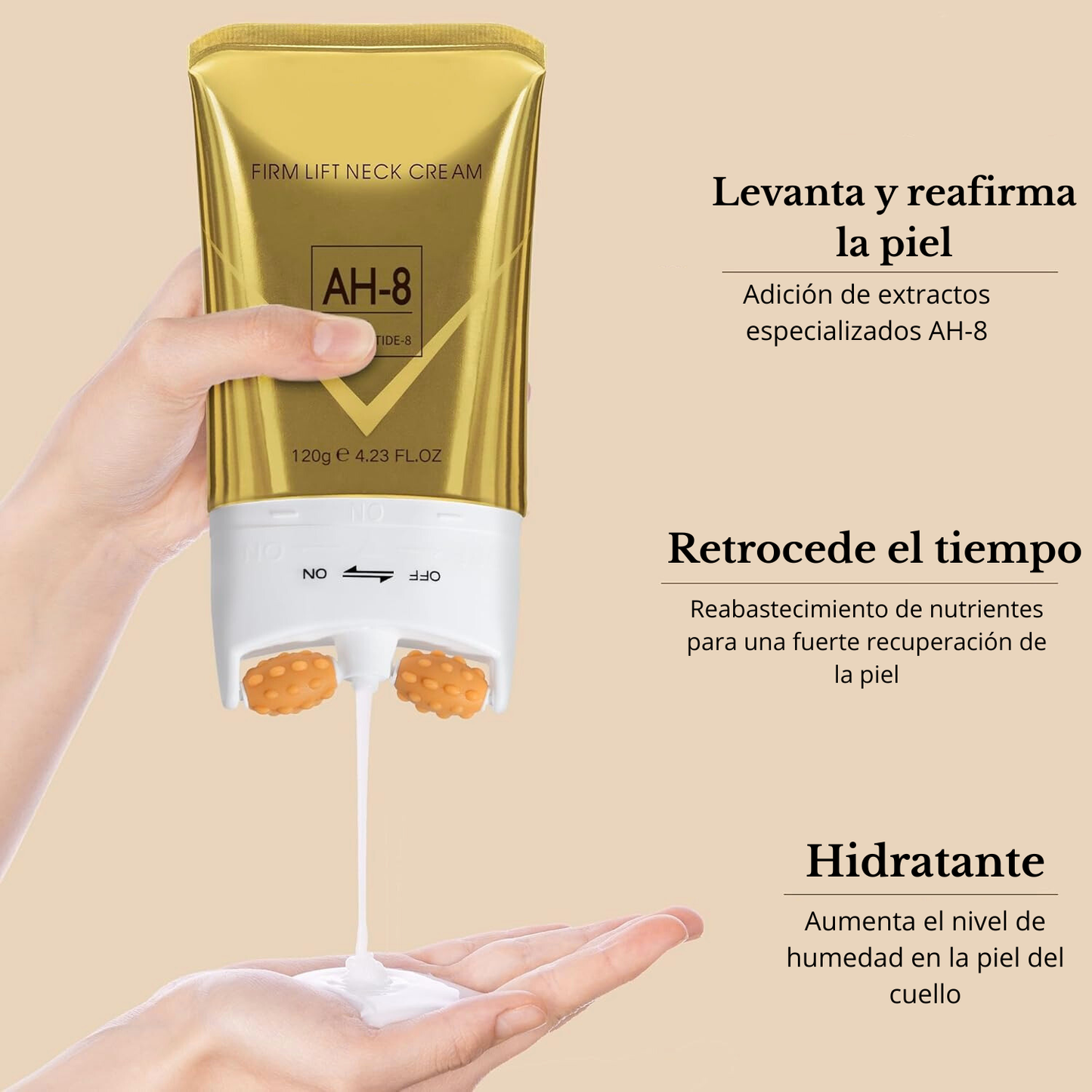 Merraci™ Crema Reafirmante para Cuello AH-8 – Hidratación, Firmeza y Cuidado Antiedad
