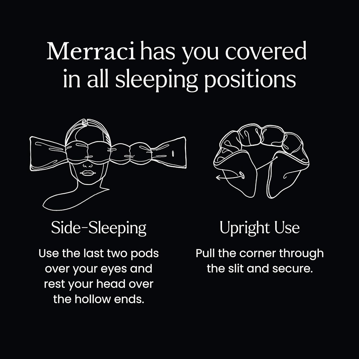 Merraci™ Weighted Sleep Mask – 100% Blackout