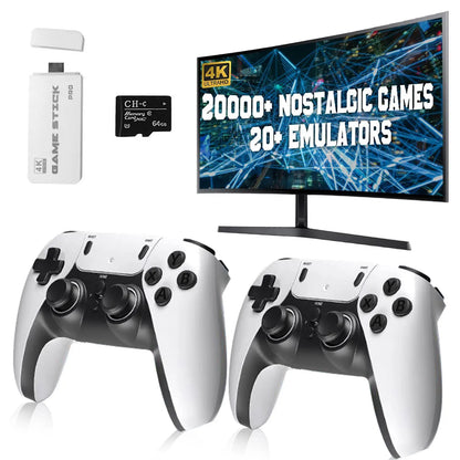 Retro Wireless Game Console - 20,000+ Games 4k HDMI Output System