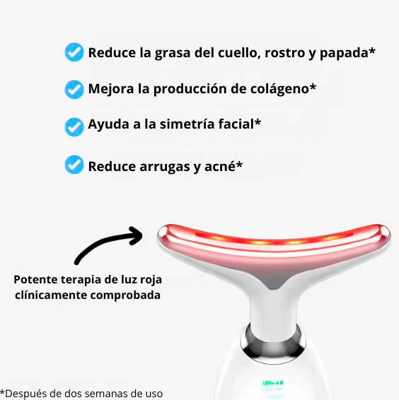 Merraci™ Masajeador Facial LED – Piel Firme y Radiante
