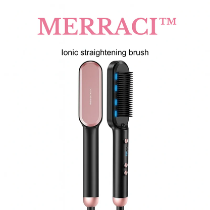 Merraci™ Ionic Hair Straightening Brush – Smooths and Styles Without Damage