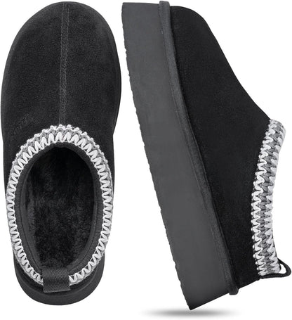 Merraci™ Pantuflas Plataforma de Invierno – Suela Antideslizante y Forro Acolchado de Felpa